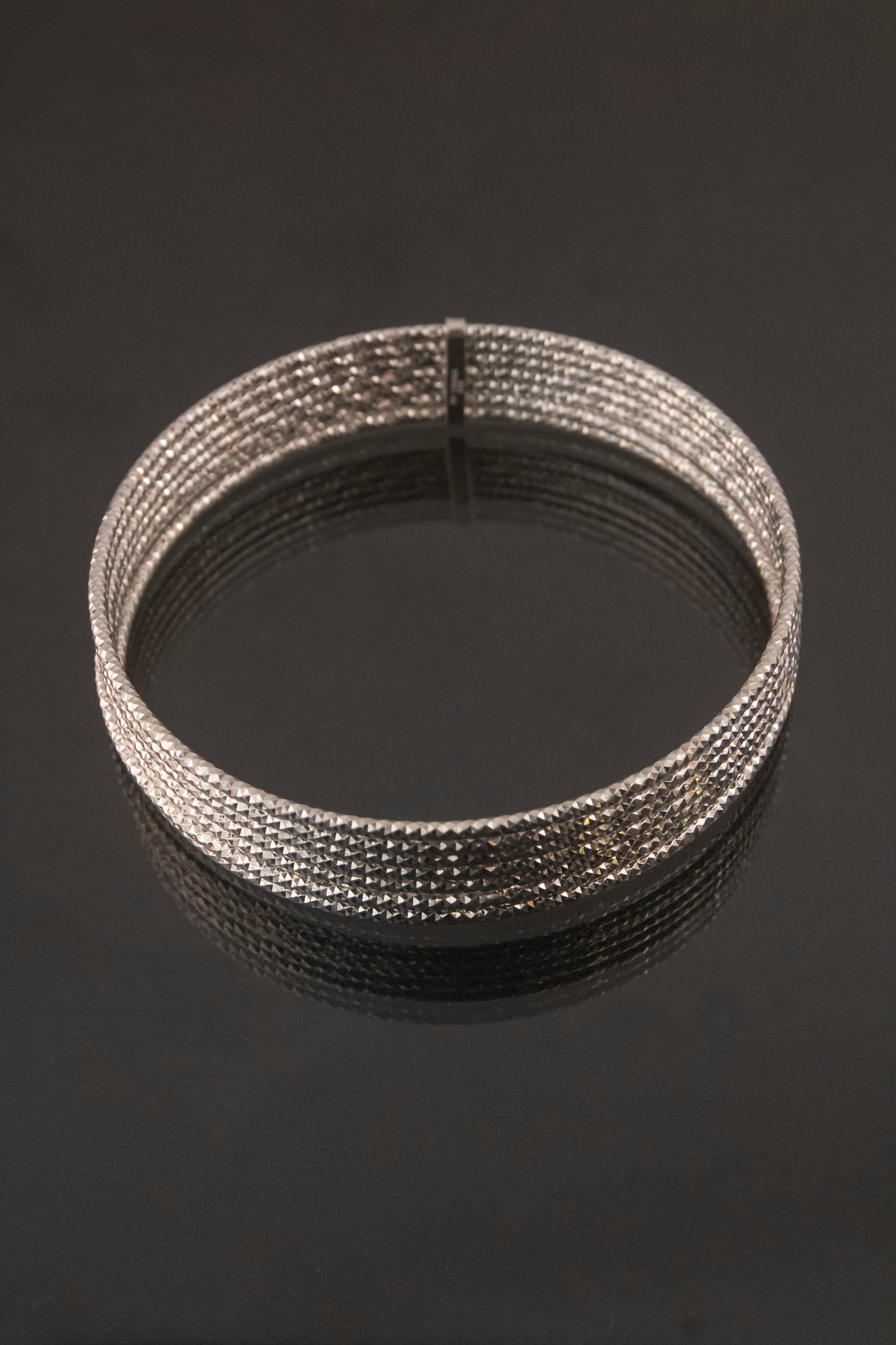 Semanario de Plata Esterlina, Diamantado, 7 Aros
