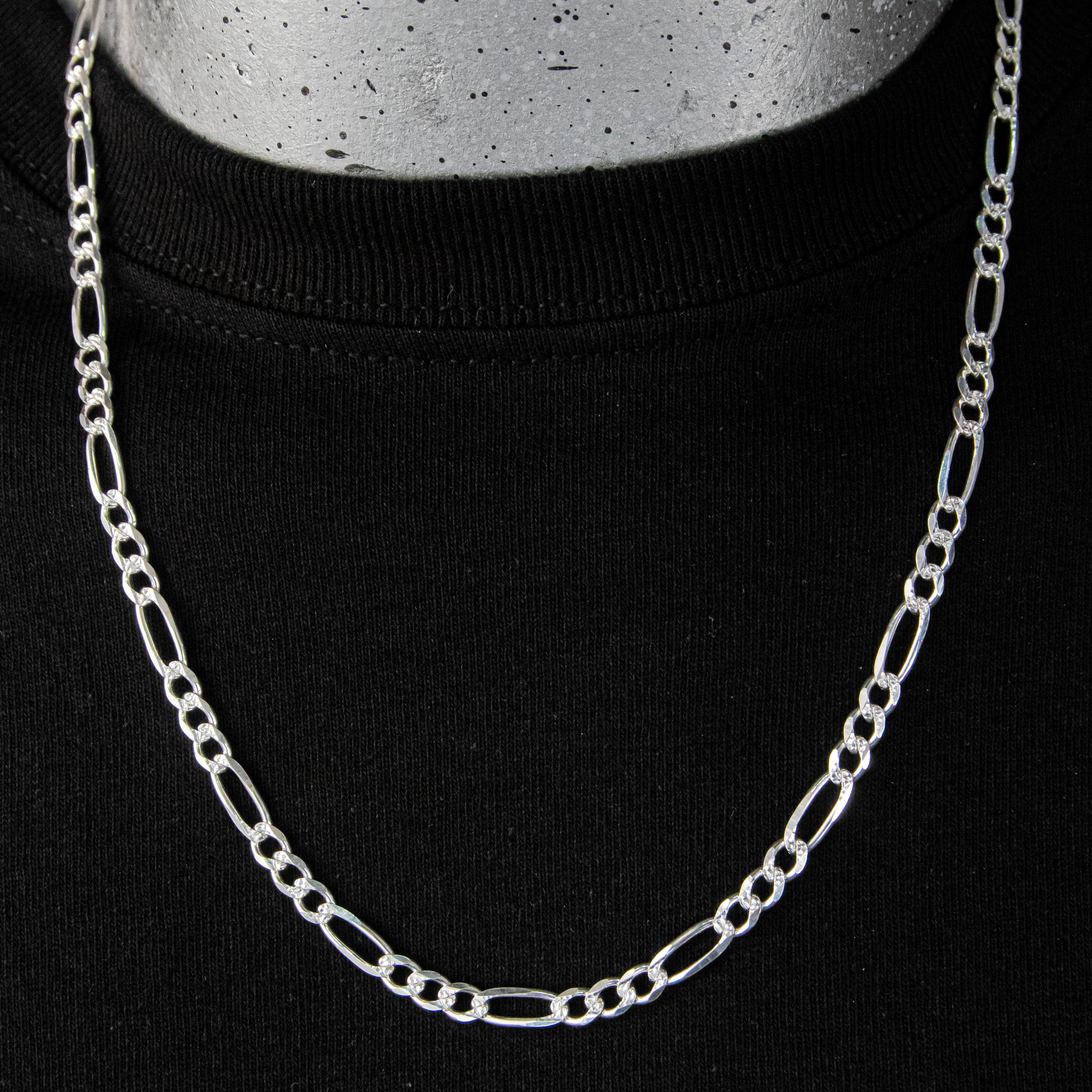 Cadena de Plata Esterlina eslabón Cartier 6.7mm x 70 cm