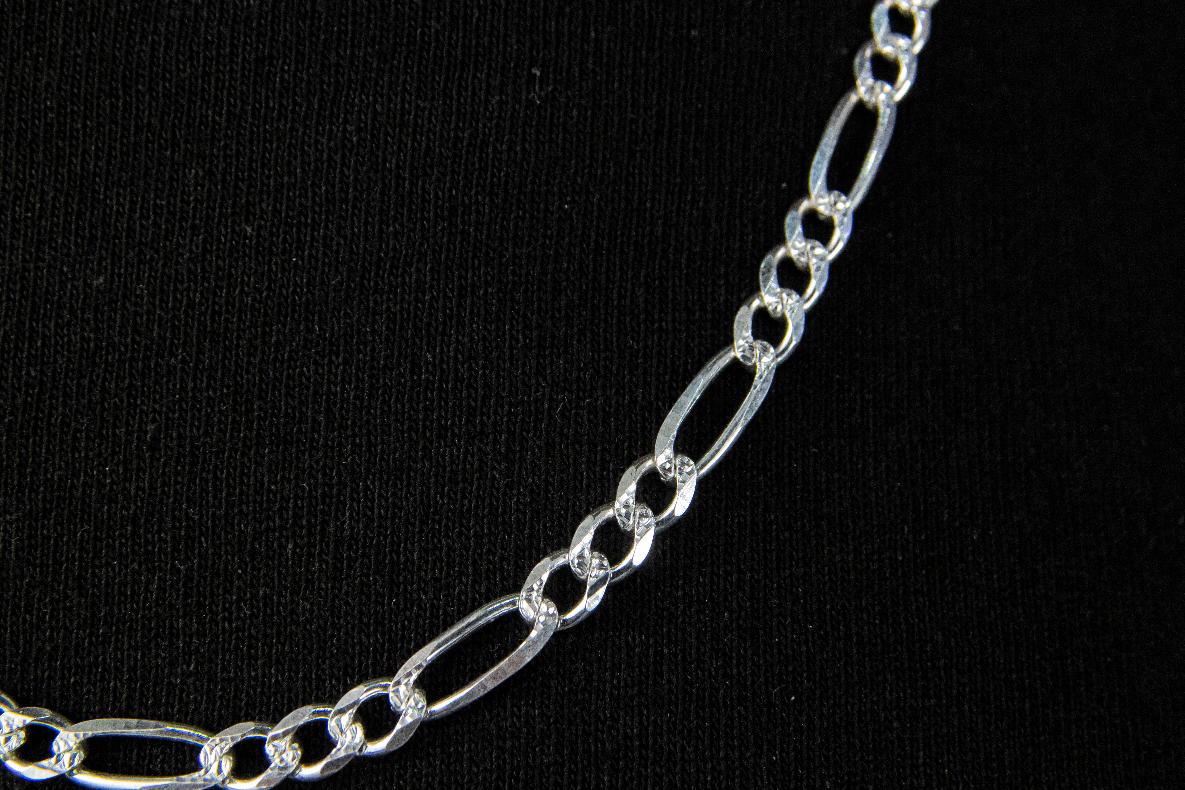 Cadena de Plata Esterlina eslabón Cartier 6.7mm x 70 cm