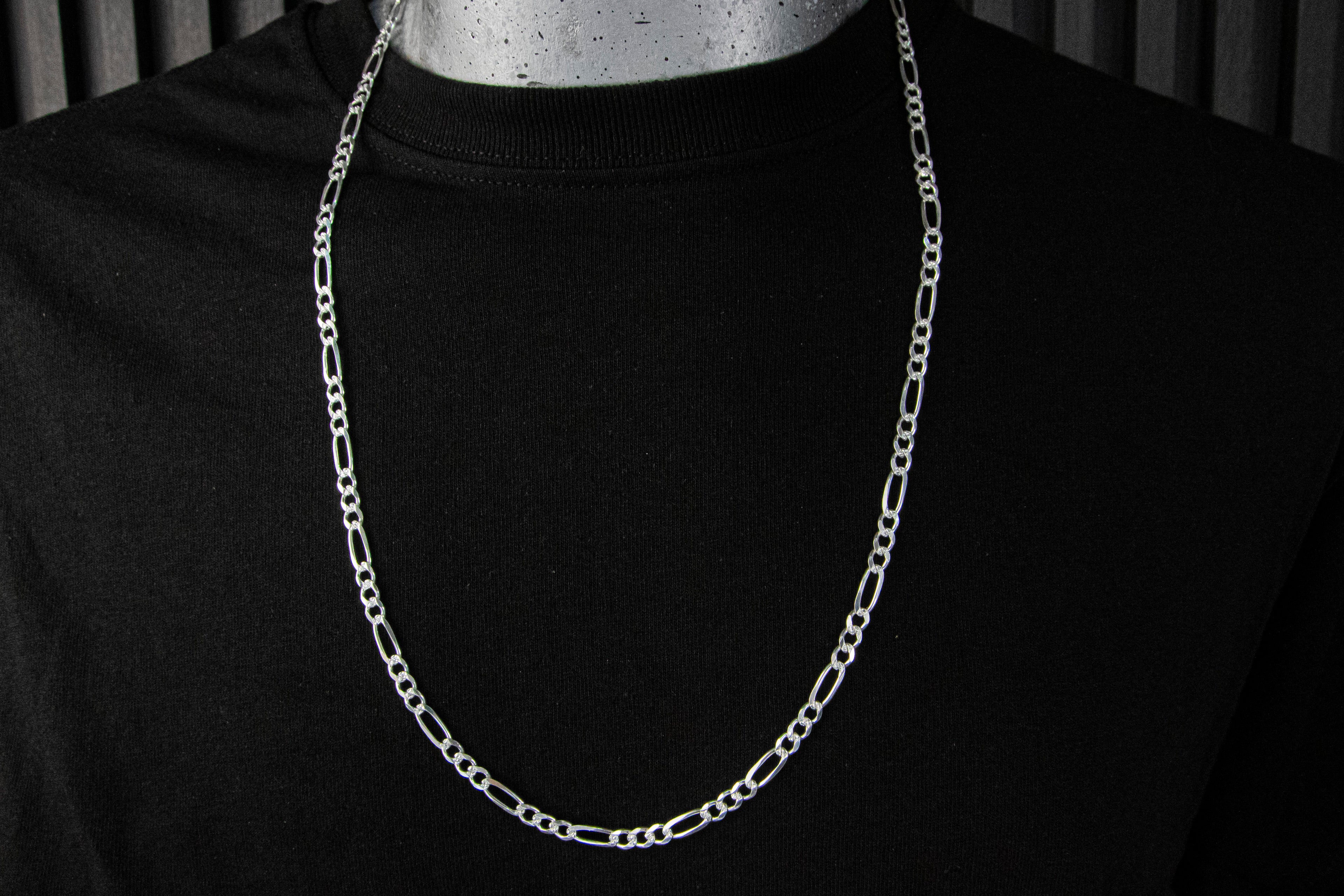 Cadena de Plata Esterlina eslabón Cartier 5mm X 70 Cm