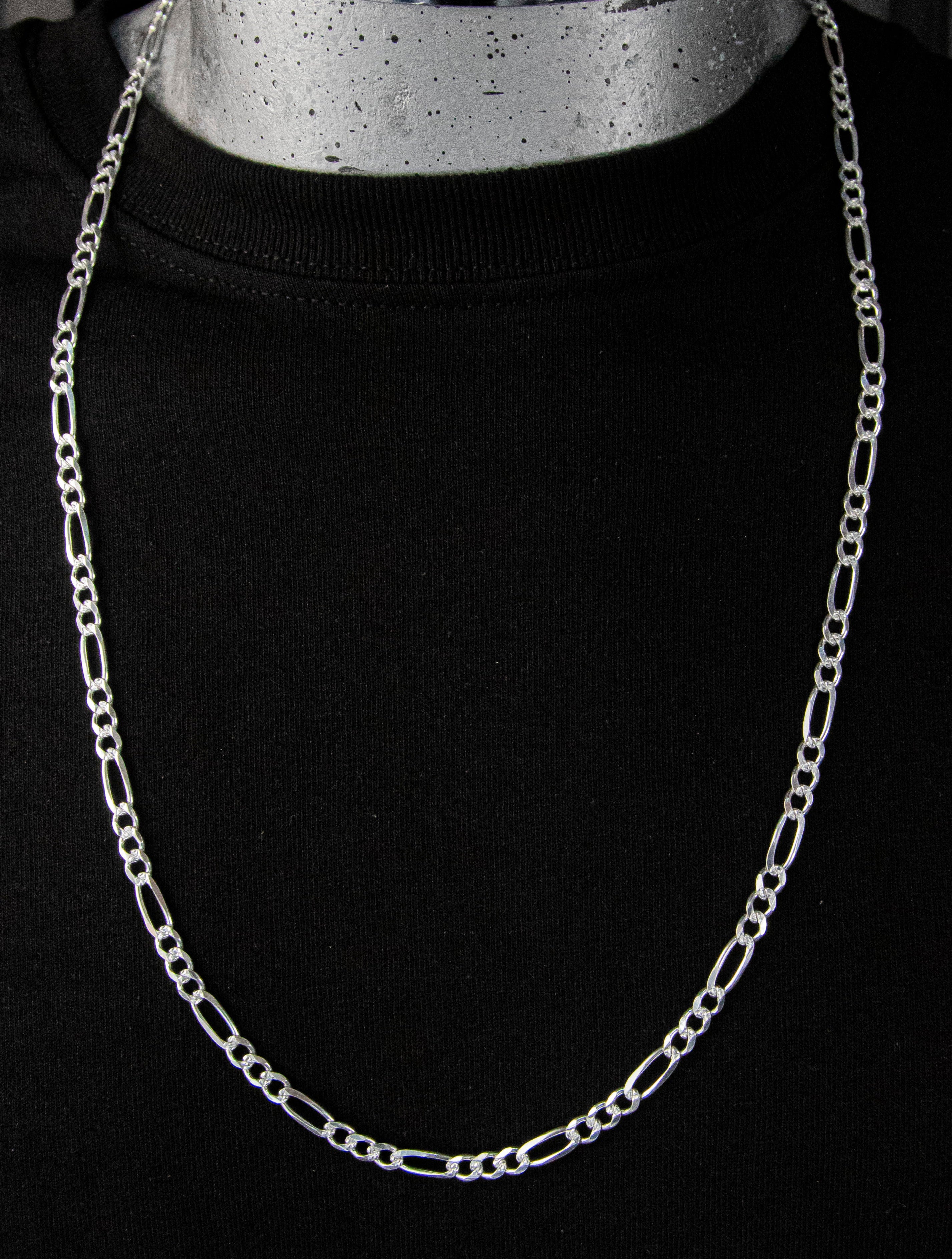 Cadena de Plata Esterlina eslabón Cartier 5mm X 70 Cm
