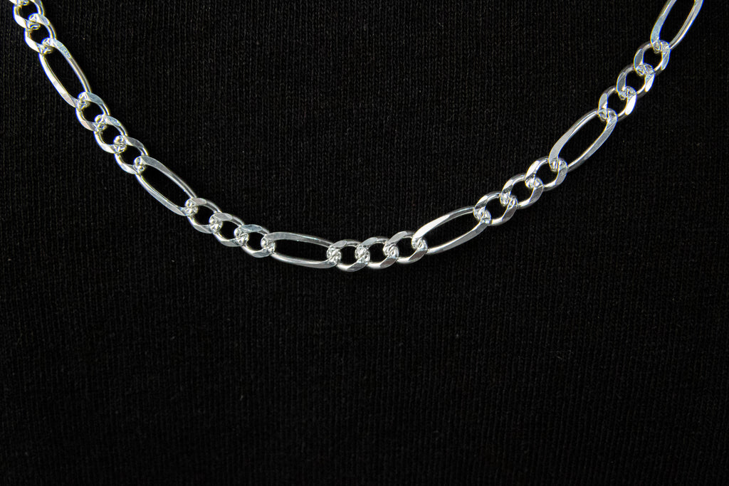 Cadena de Plata Esterlina eslabón Cartier 5mm X 70 Cm