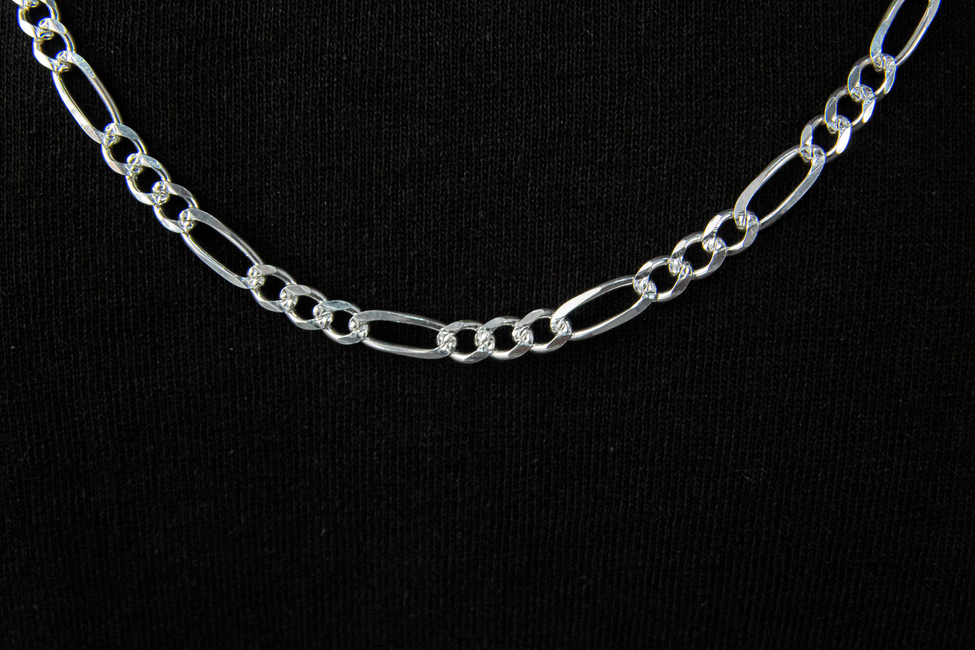 Cadena de Plata Esterlina eslabón Cartier 5mm X 70 Cm