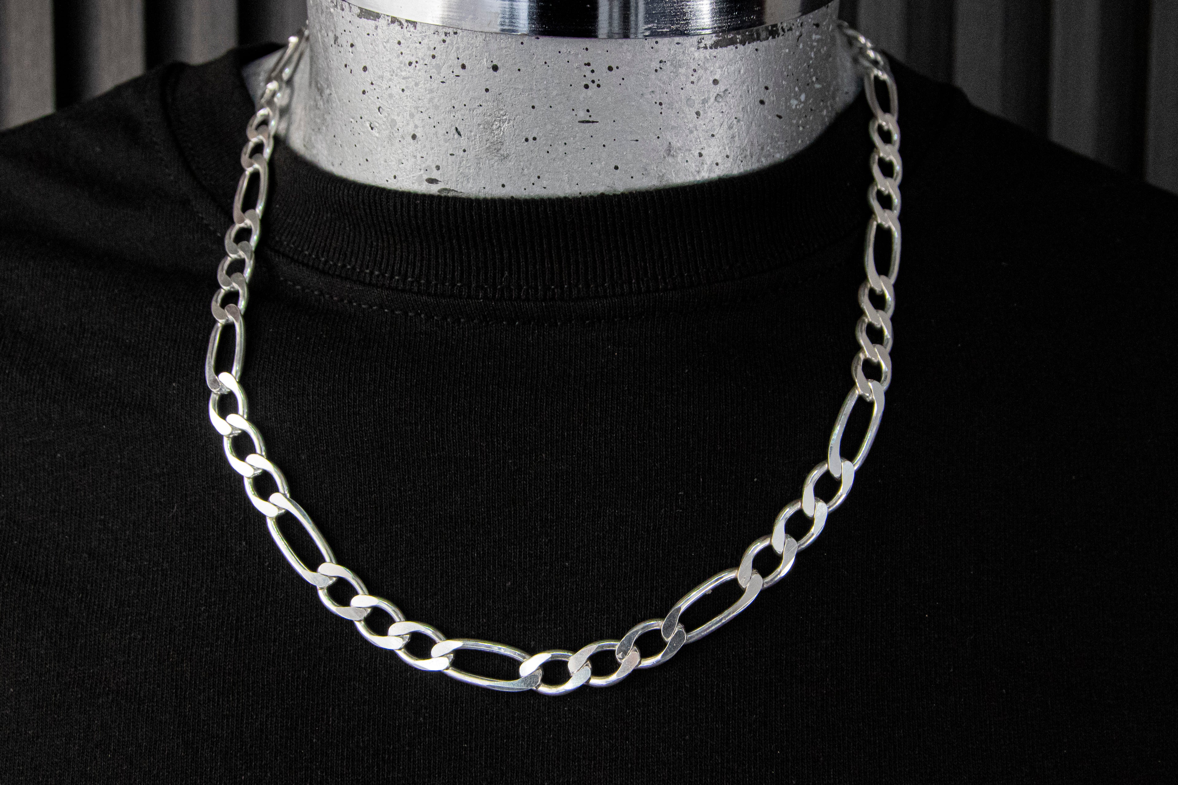 Cadena de Plata Esterlina Cartier Clásica de 8.1mm X 55 Cm