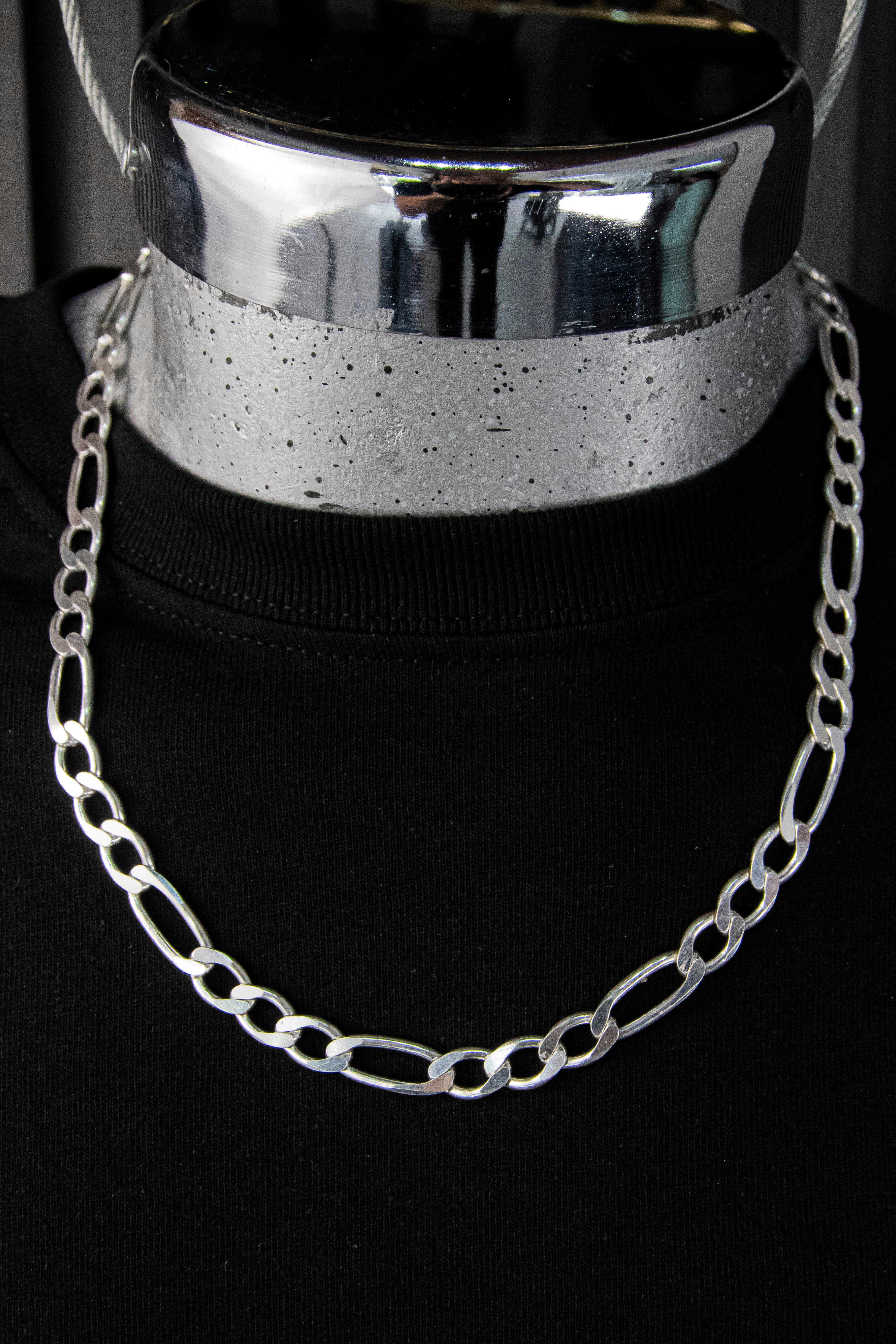 Cadena de Plata Esterlina Cartier Clásica de 8.1mm X 55 Cm