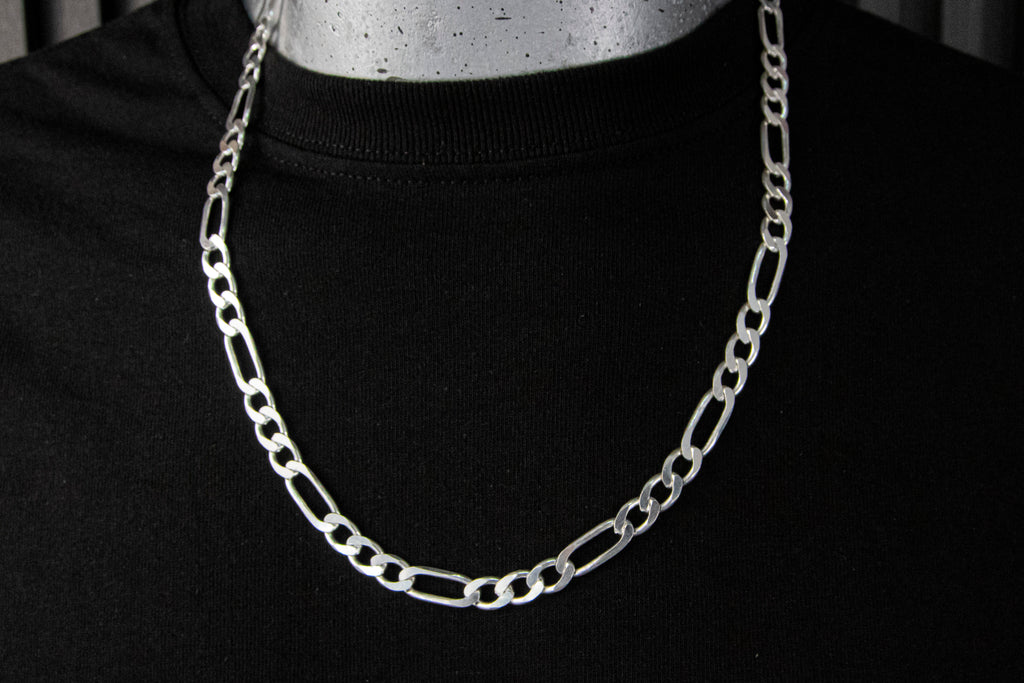 Cadena de Plata Esterlina Cartier Clásica de 7.5mm X 60 Cm