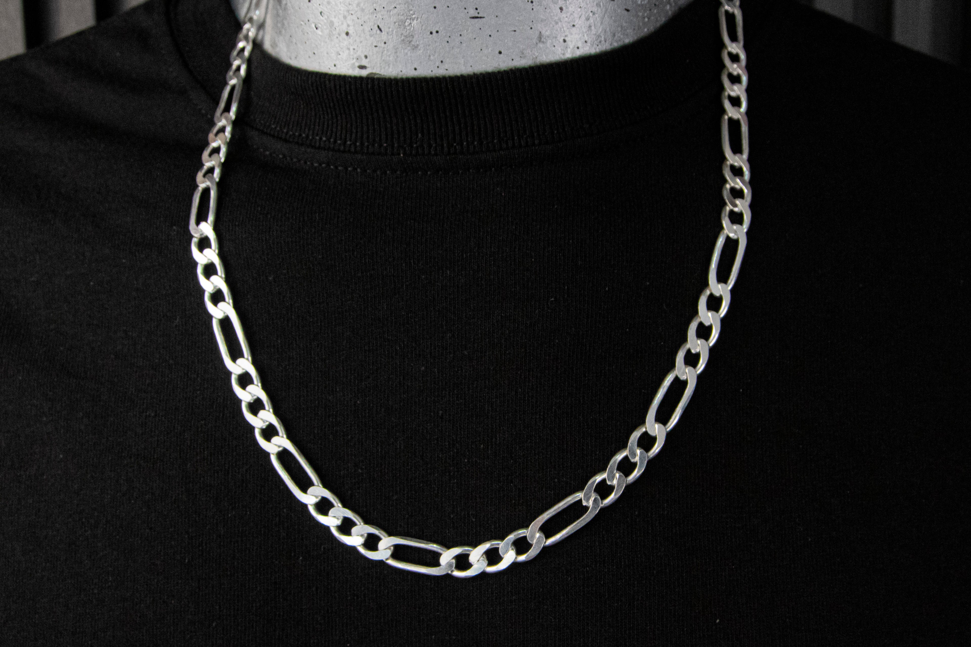 Cadena de Plata Esterlina Cartier Clásica de 7.5mm X 60 Cm