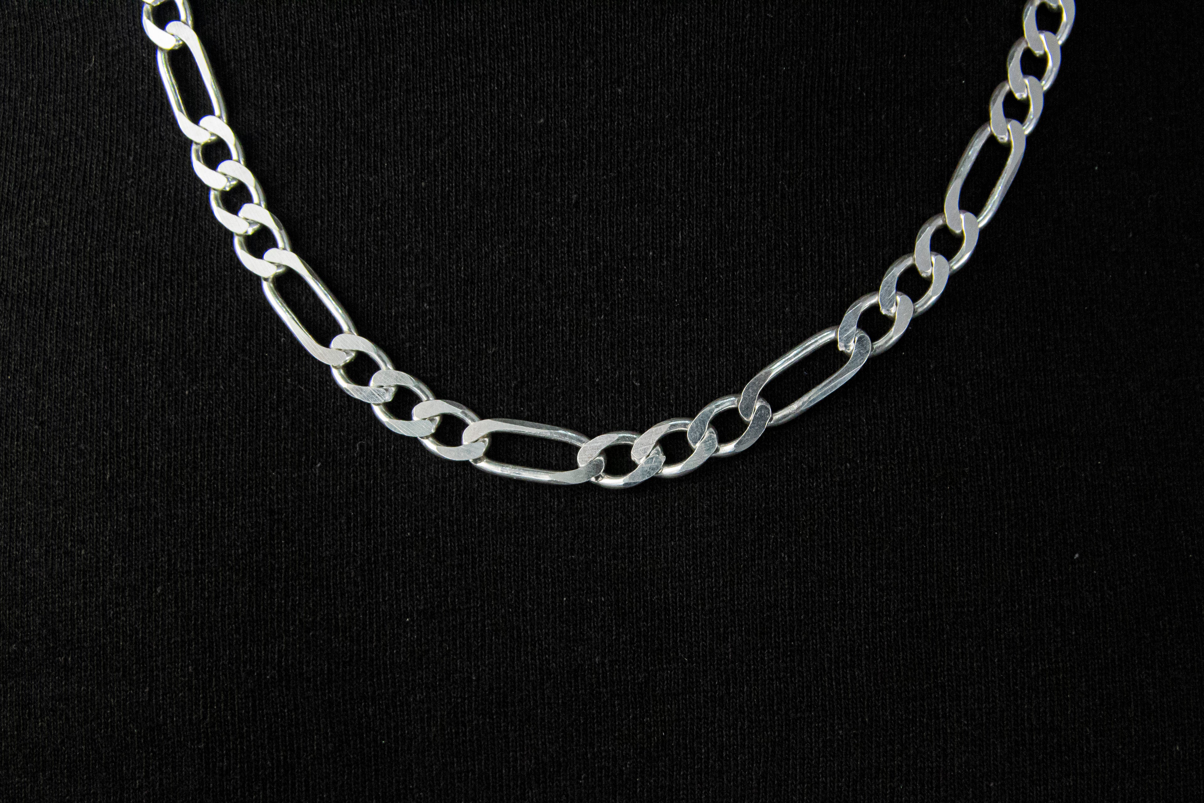 Cadena de Plata Esterlina Cartier Clásica de 7.5mm X 60 Cm