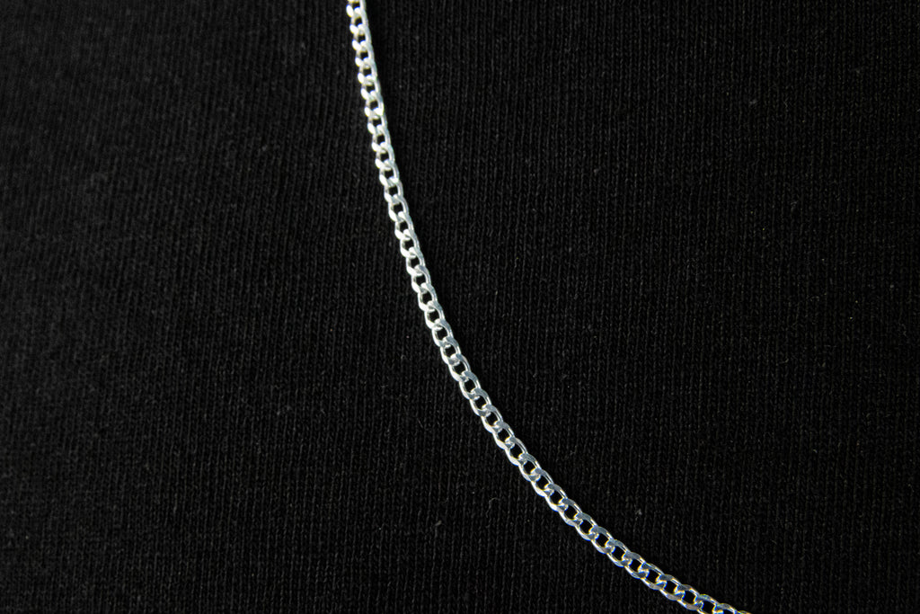 Cadena Plata Esterlina eslabón Barbado 2.3mm X 60cm