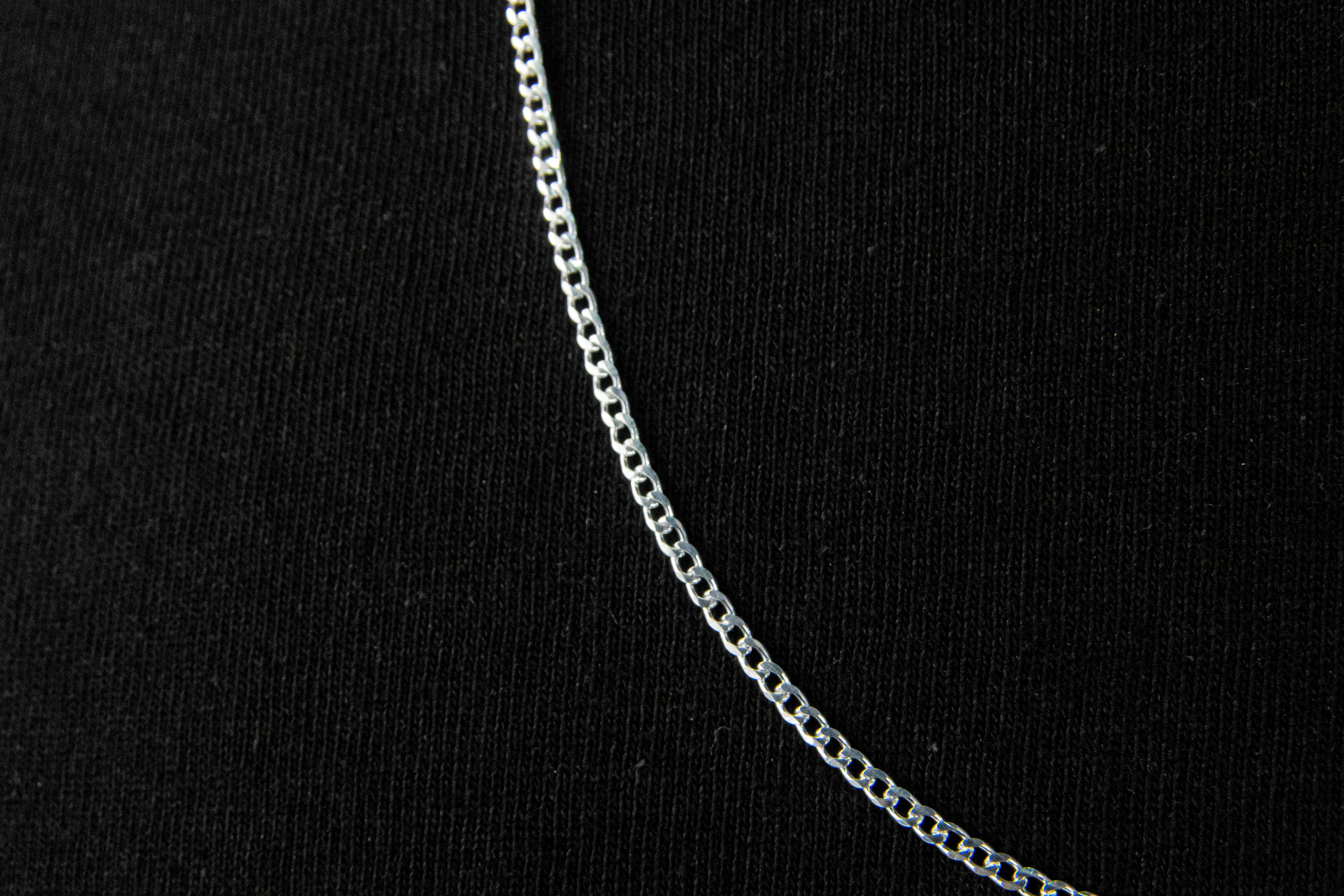 Cadena Plata Esterlina eslabón Barbado 2.3mm X 60cm