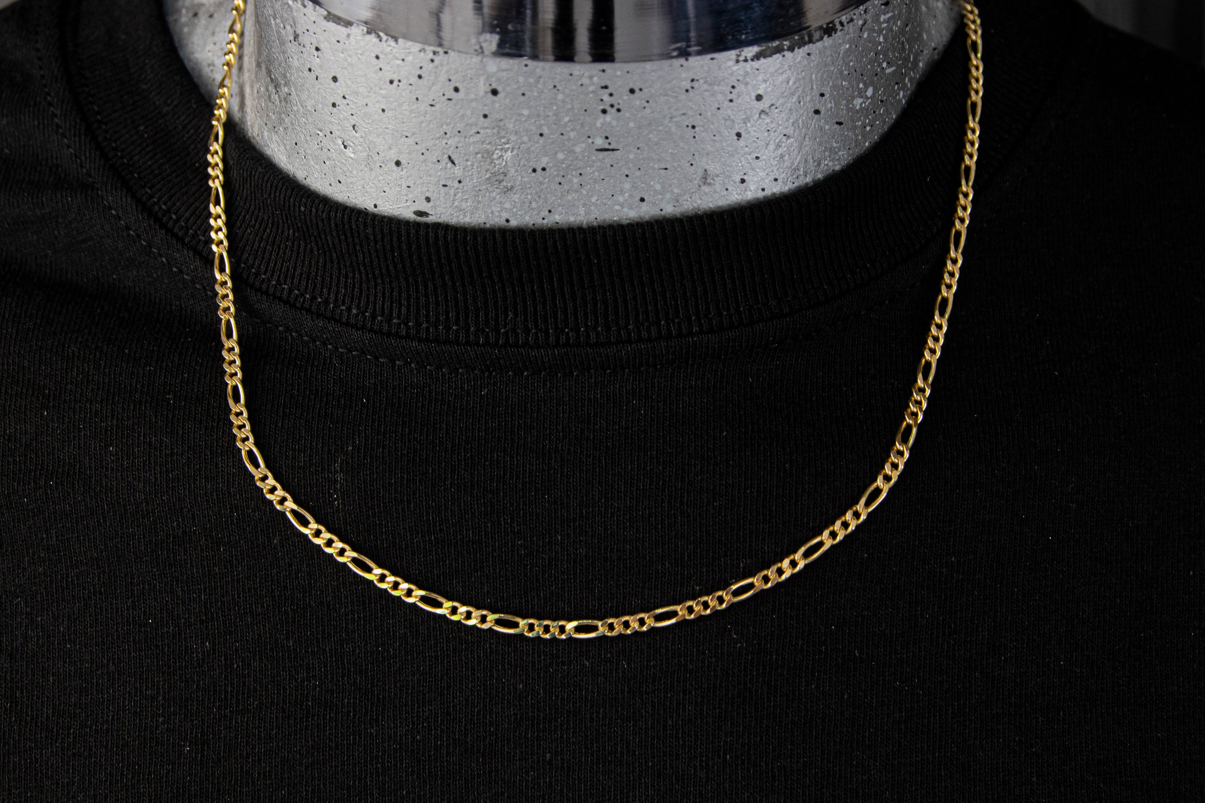 Cadena eslabón Cartier, 4mm, Oro 14k