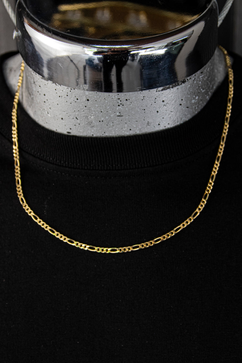Cadena eslabón Cartier, 4mm, Oro 14k