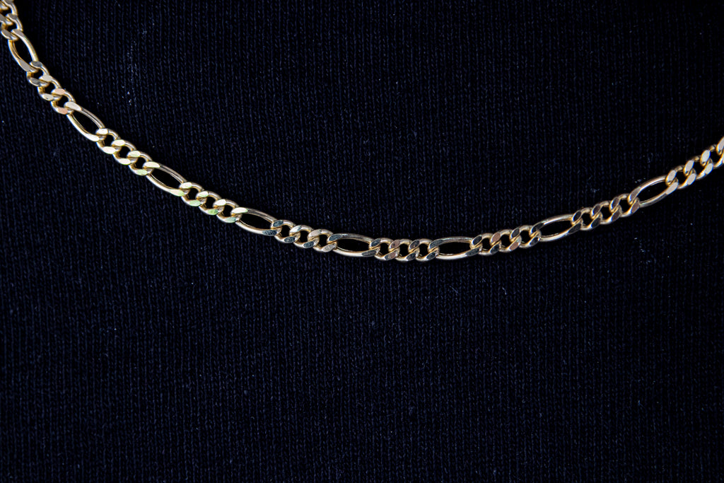 Cadena eslabón Cartier, 4mm, Oro 14k