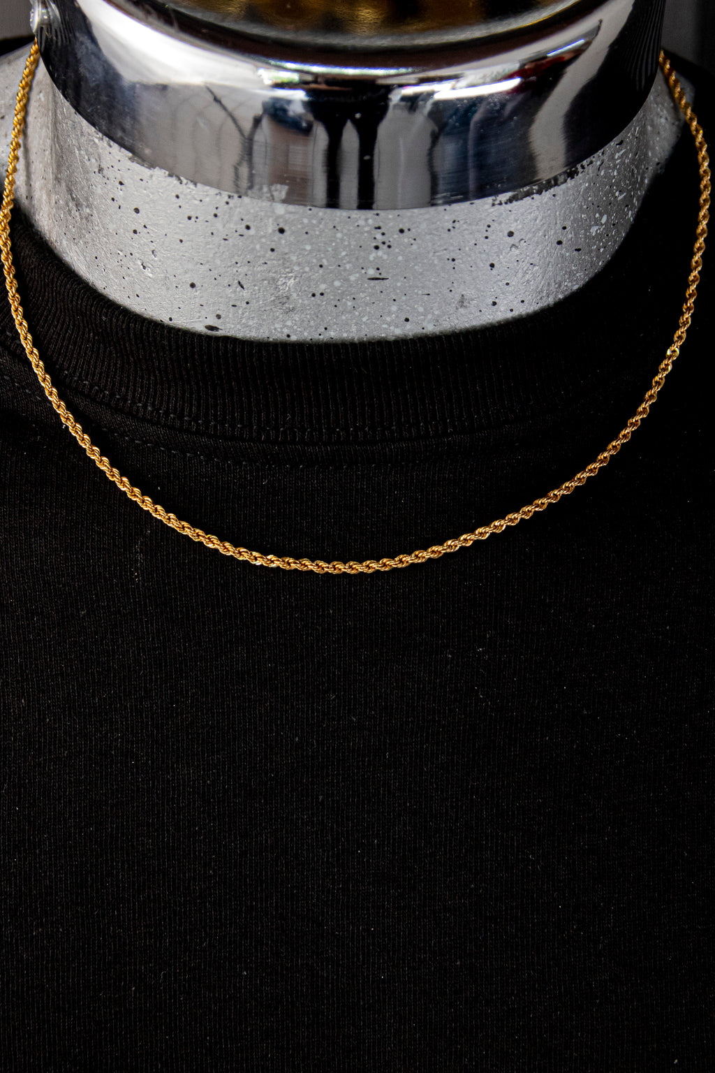 Cadena Torzal, 55cm, Oro 14k