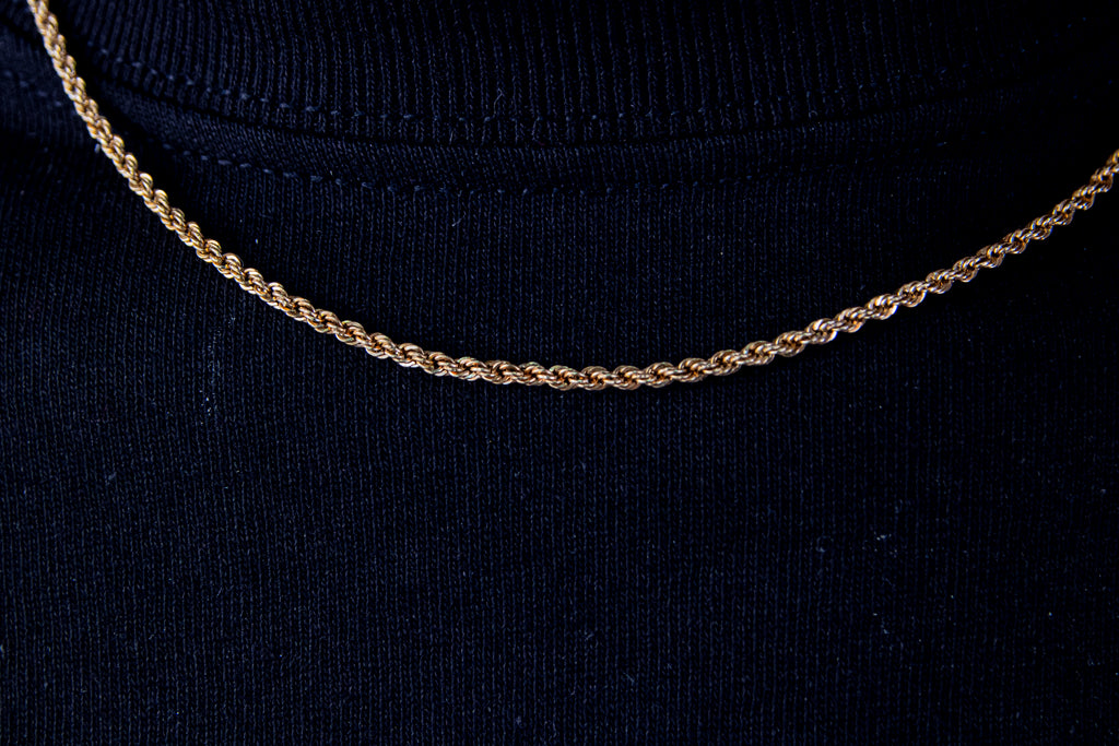 Cadena Torzal, 55cm, Oro 14k