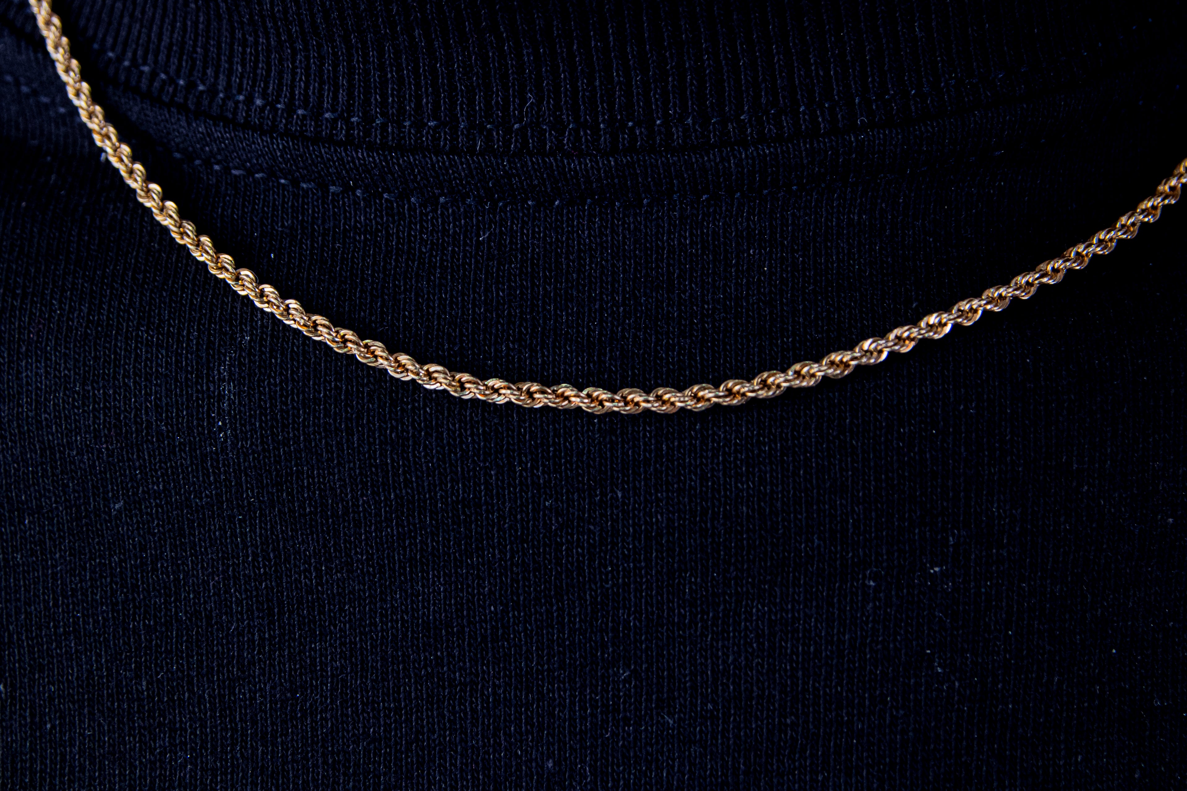 Cadena Torzal, 55cm, Oro 14k