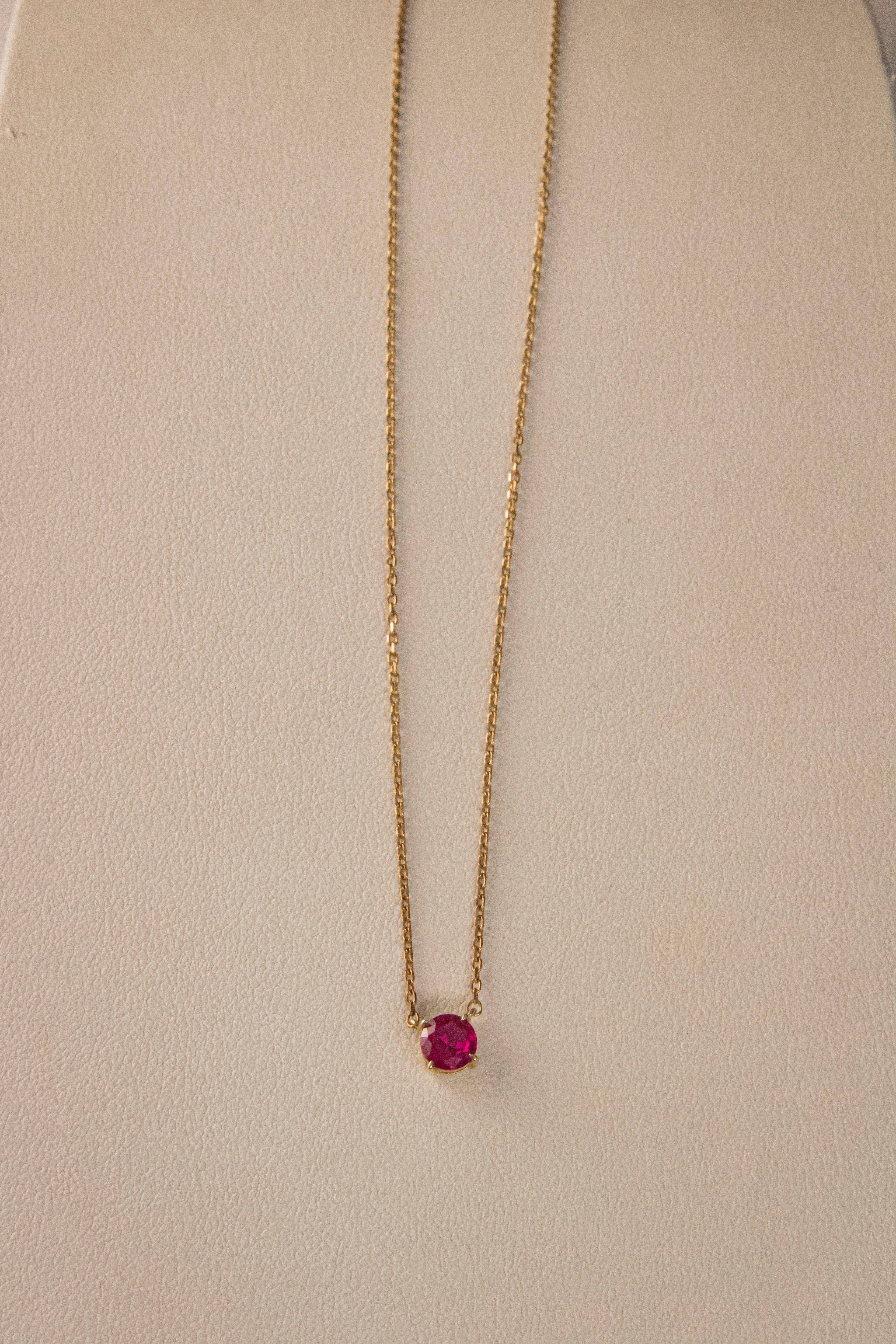 Gargantilla con Rubi, largo 45cm, Italy 14k