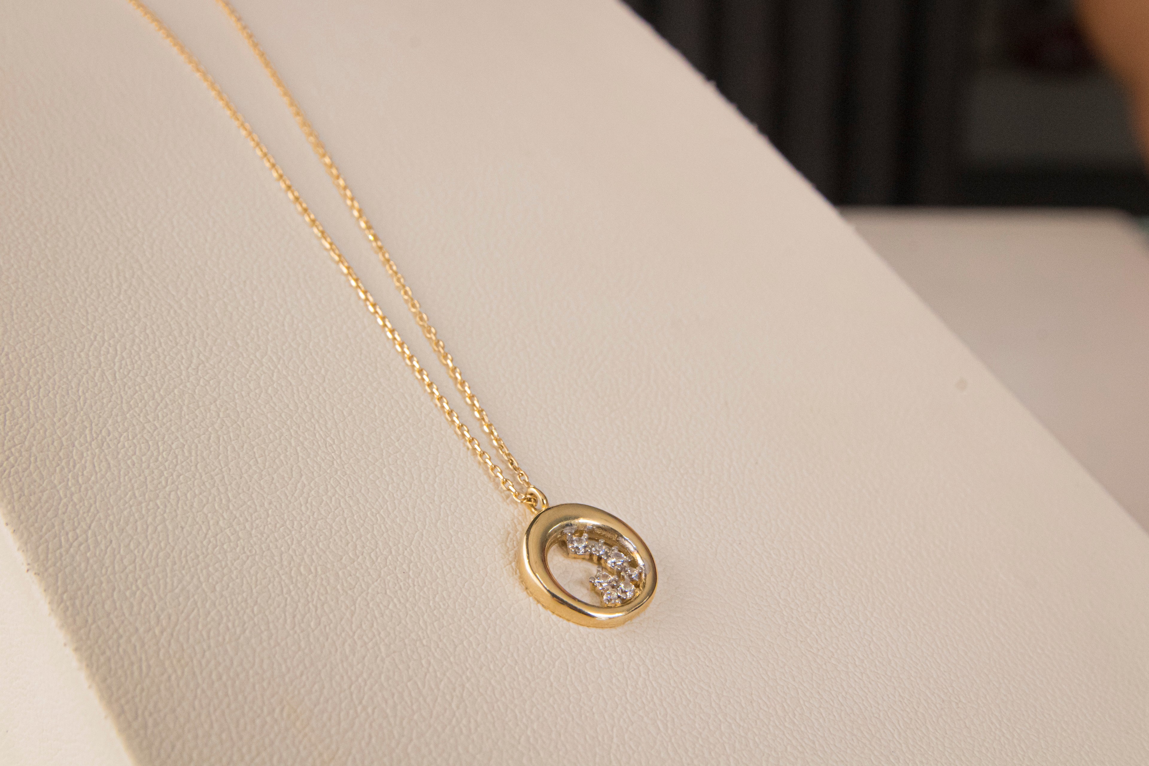 Gargantilla Constelación, largo 43cm, Italy 14k