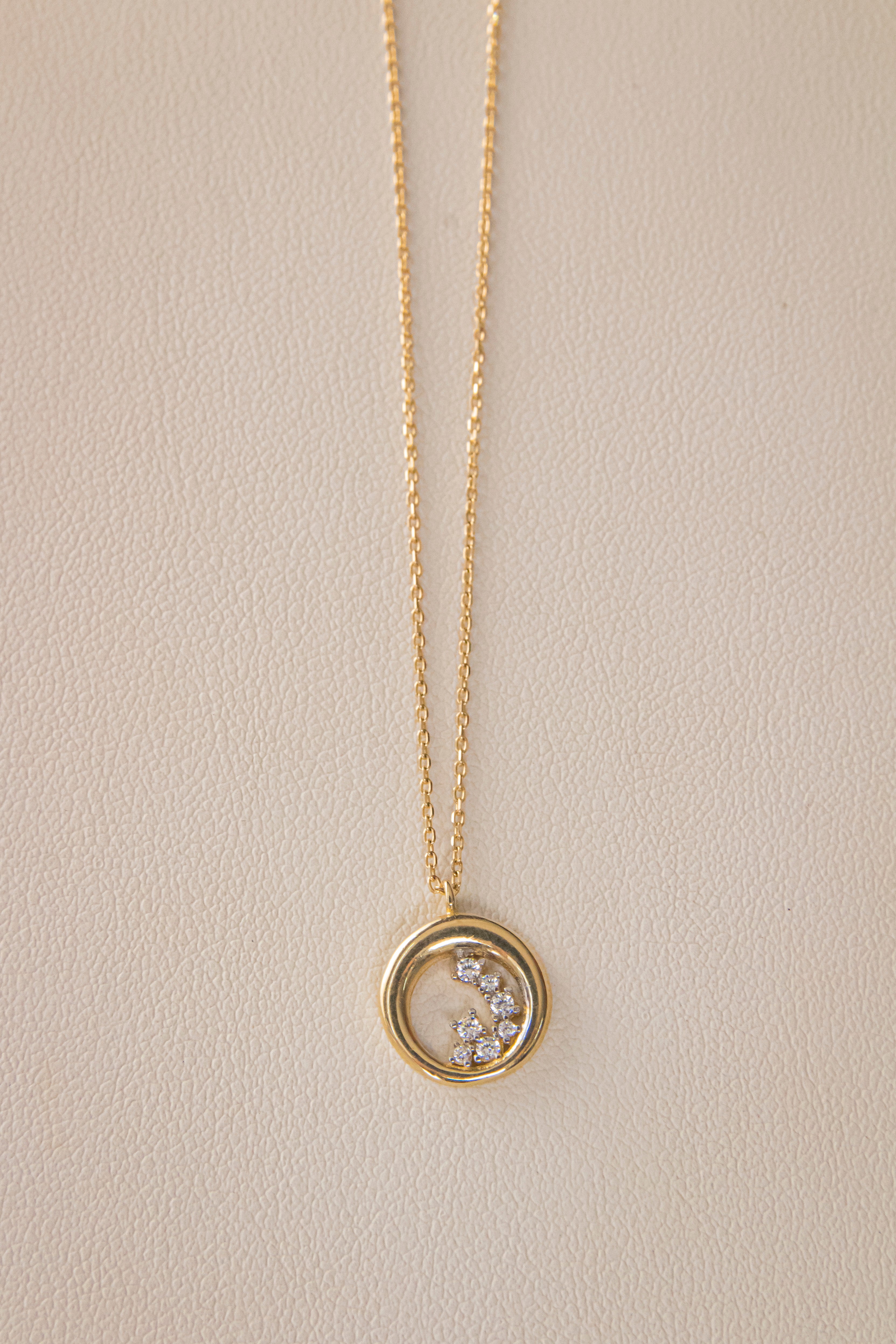 Gargantilla Constelación, largo 43cm, Italy 14k