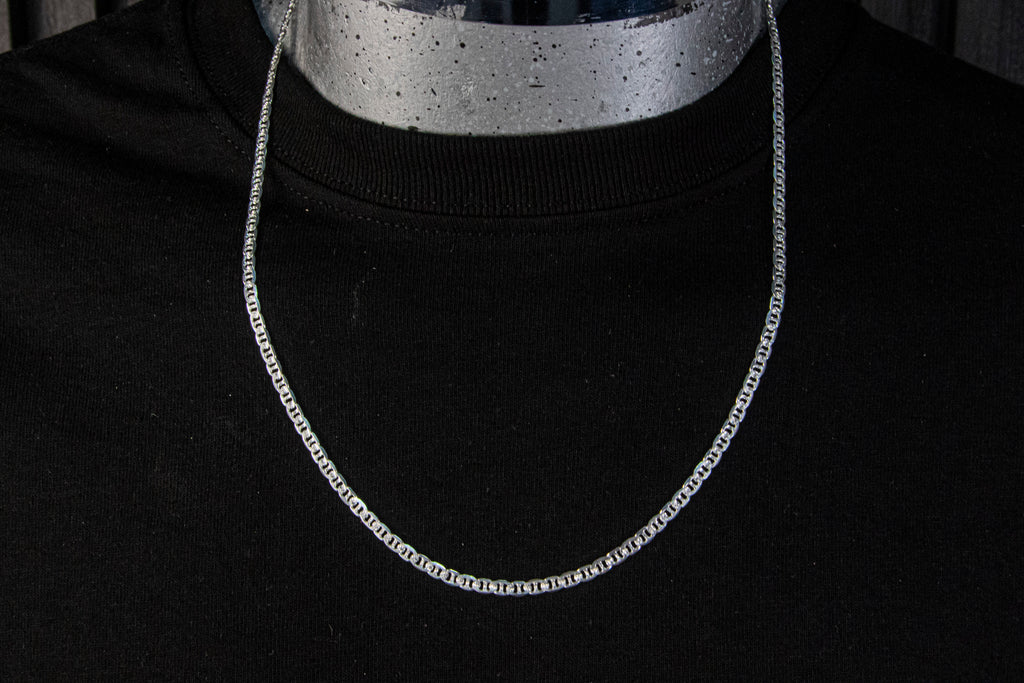Cadena de Plata Esterlina, eslabón Gucci 3.5 mm x 60cm