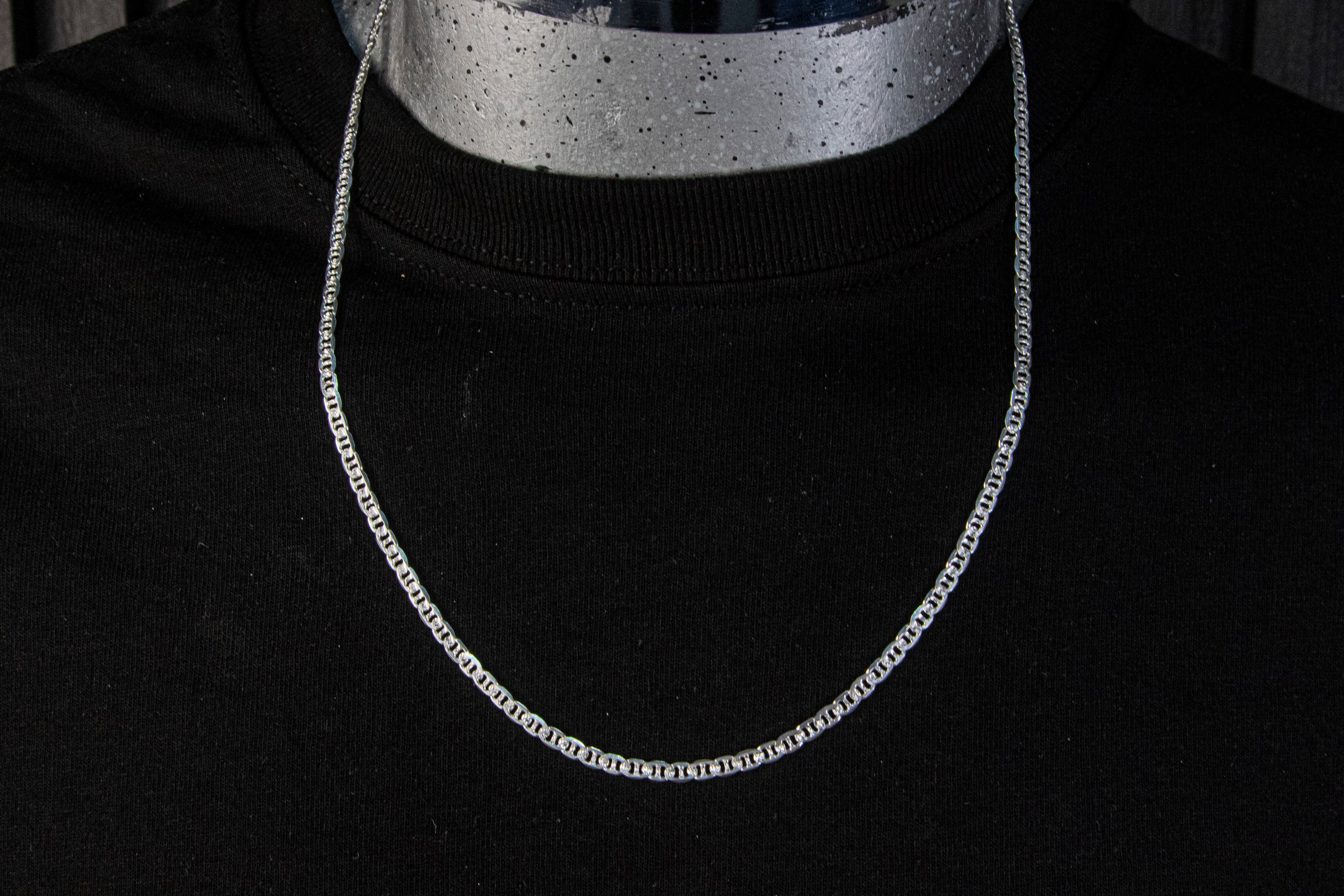 Cadena de Plata Esterlina, eslabón Gucci 3.5 mm x 60cm
