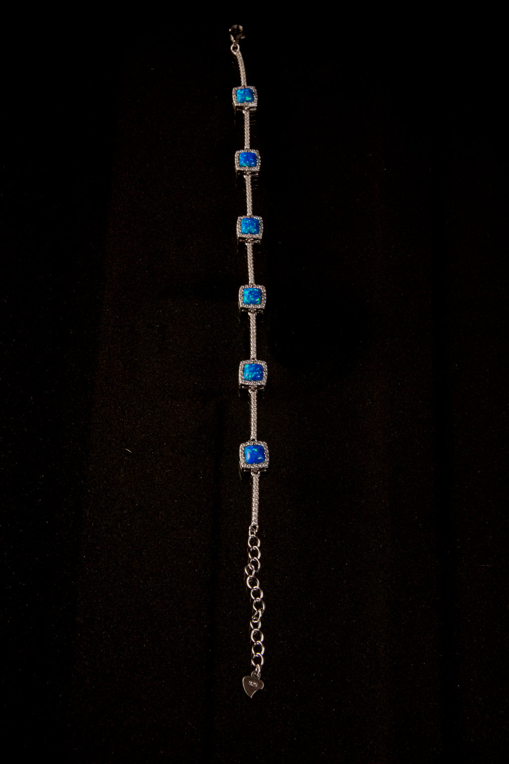 Brazalete de Plata Turca con 6 Piedras turquesa brillantes