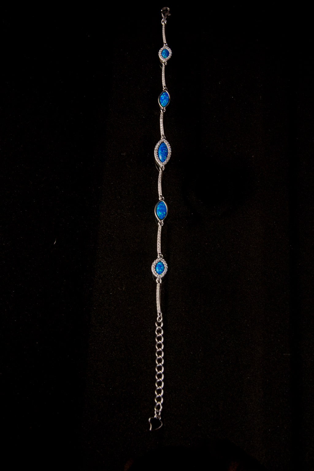 Brazalete de Plata Turca Con Piedras Turquesa Brillantes