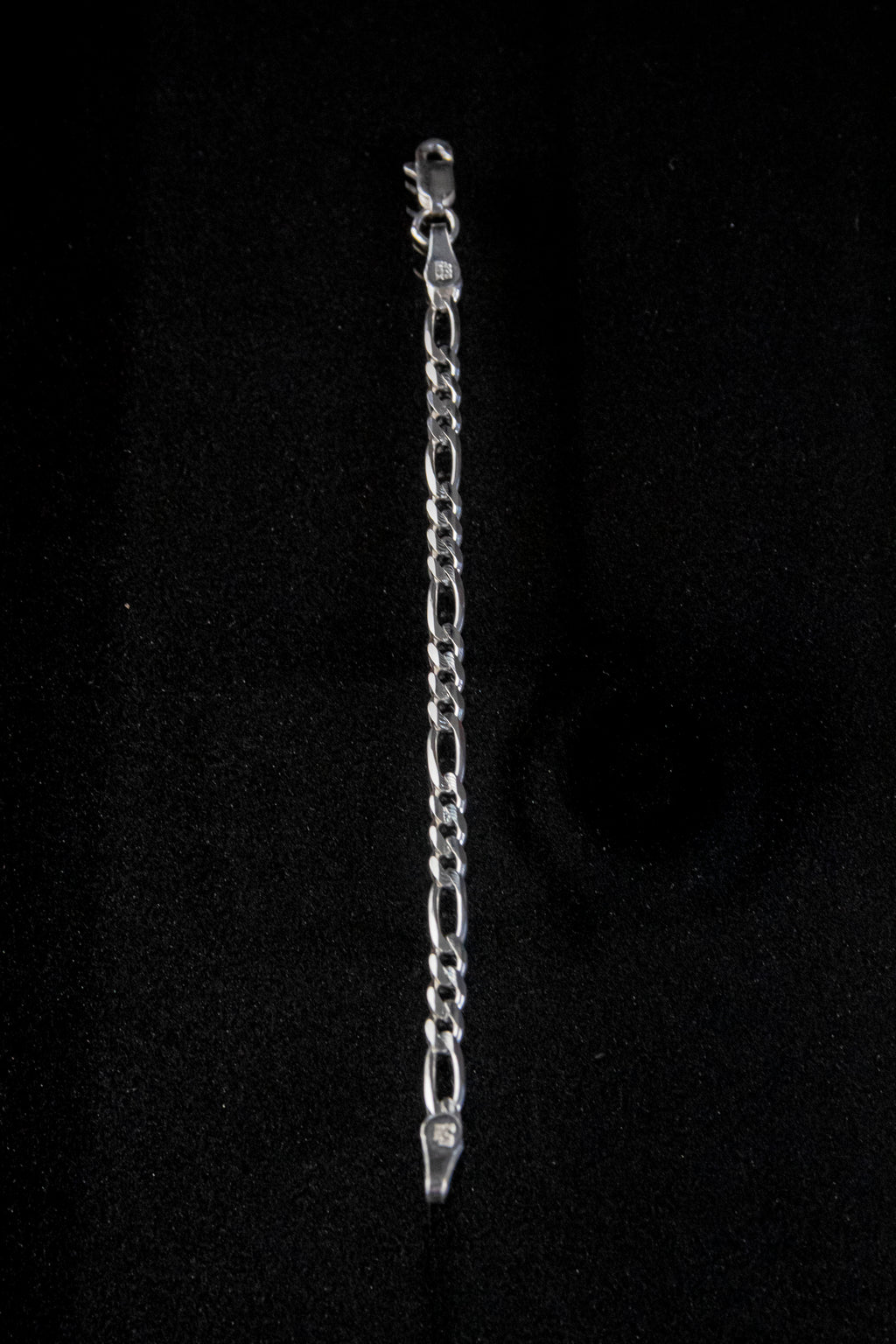 Pulso de Plata Esterlina, eslabón Cartier Para Niño De 3.8mm x 12 cm
