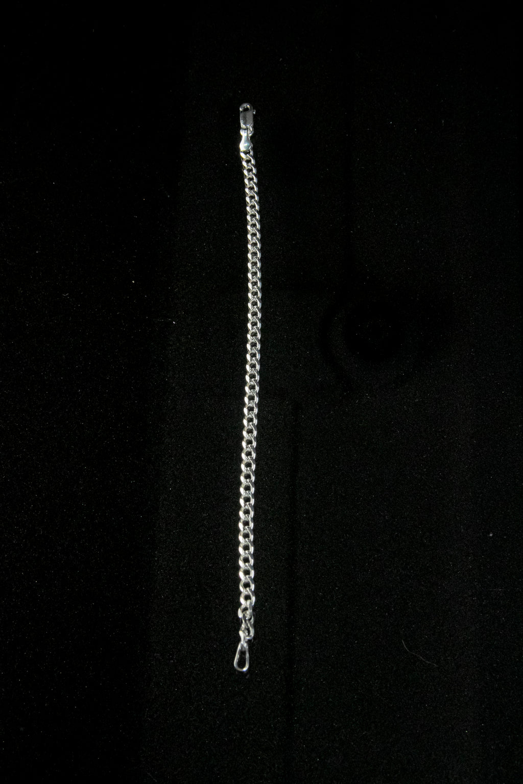 Pulso Cubano de Plata Esterlina, eslabón Diamantado 6.2mm x 21.5 cm