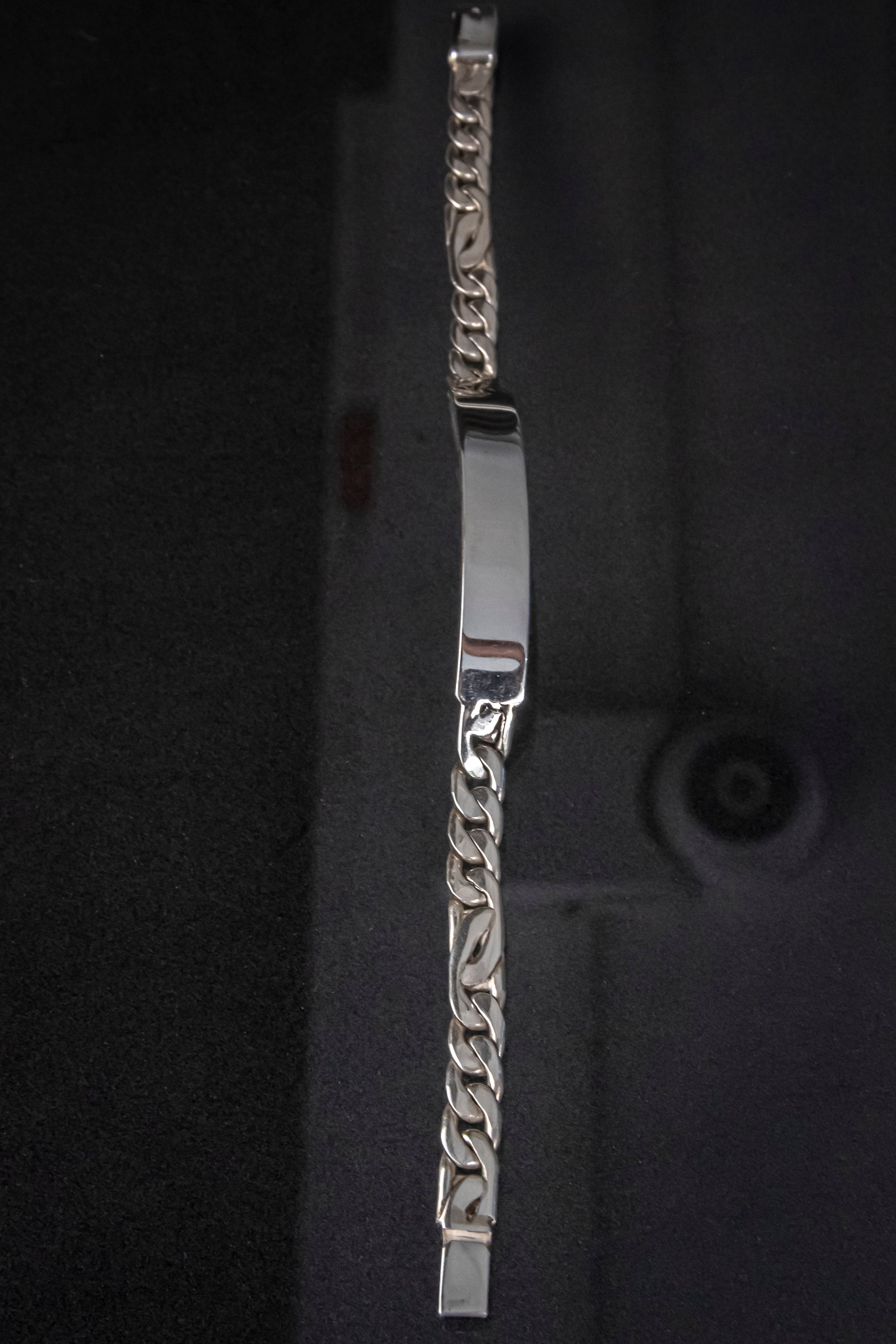 Esclava de Plata Esterlina  hecha a mano Eslabón 3x2, 6.7 mm 19 cm