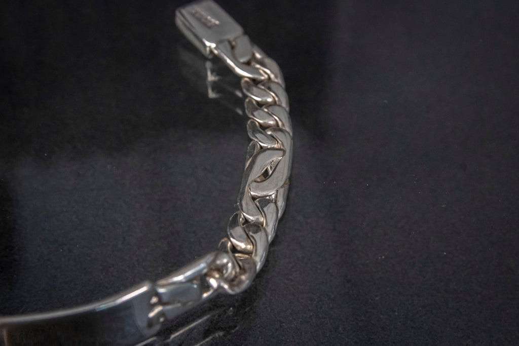 Esclava de Plata Esterlina  hecha a mano Eslabón 3x2, 6.7 mm 19 cm