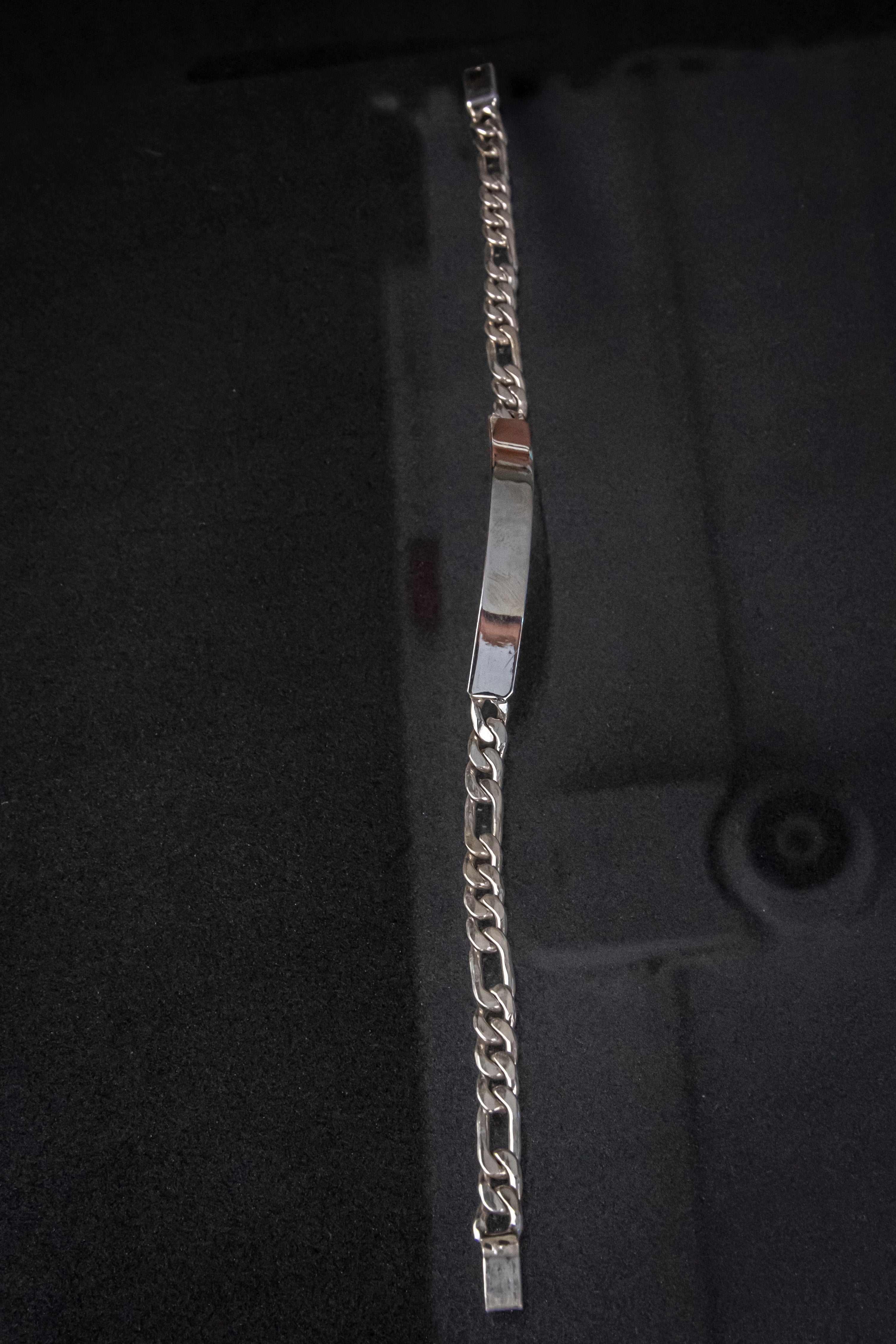 Esclava de Plata Esterlina hecha a mano Eslabón Cartier 5.3mm X 20.cm